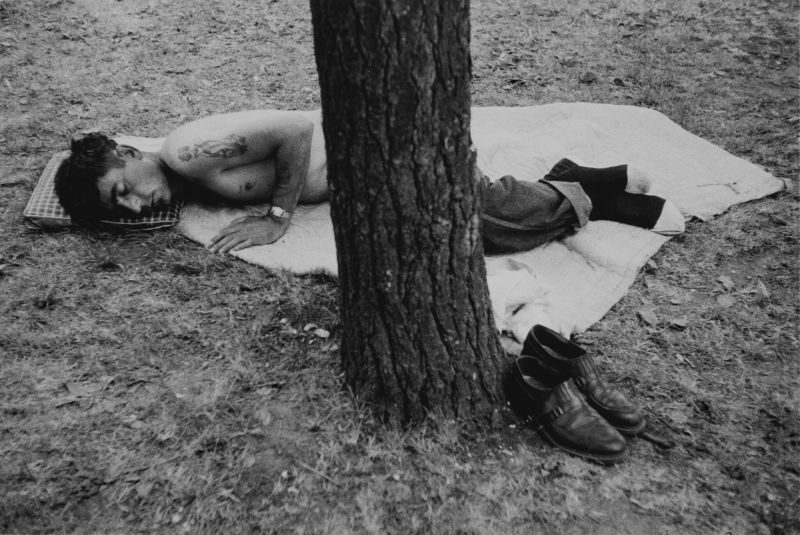 'Cleveland Ohio' (Public Park) Lot Sold  12,700 USD, Альбом: «On the Road» by Robert Frank from the Collection of Arthur S. Penn