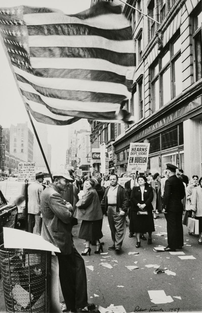 Striking Worker (Hearns Department Store) Lot Sold  10,795 USD, Альбом: «On the Road» by Robert Frank from the Collection of Arthur S. Penn