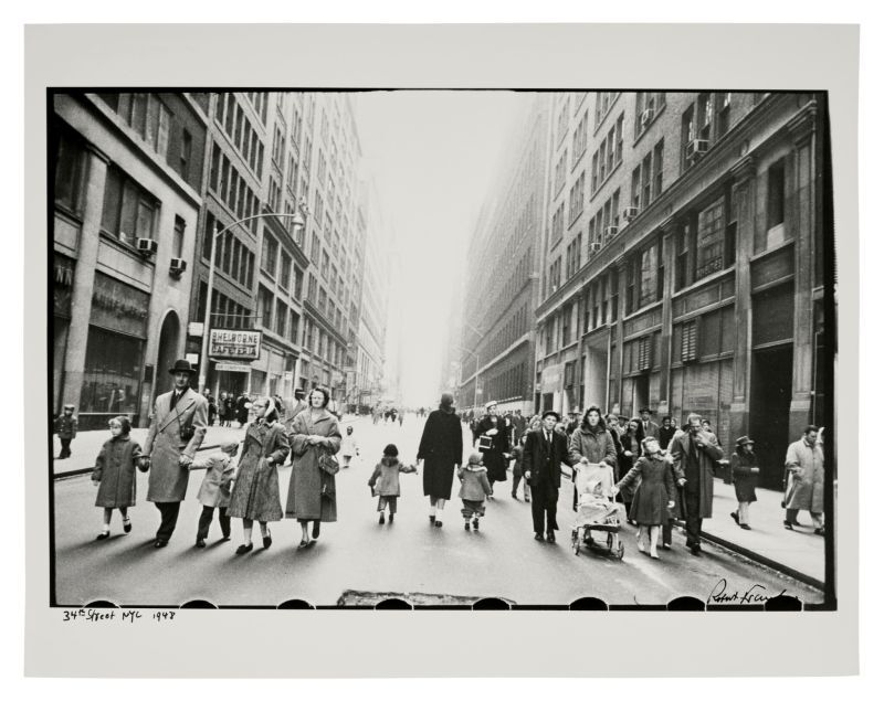 '34th Street NYC' Lot Sold  15,240 USD, Альбом: «On the Road» by Robert Frank from the Collection of Arthur S. Penn