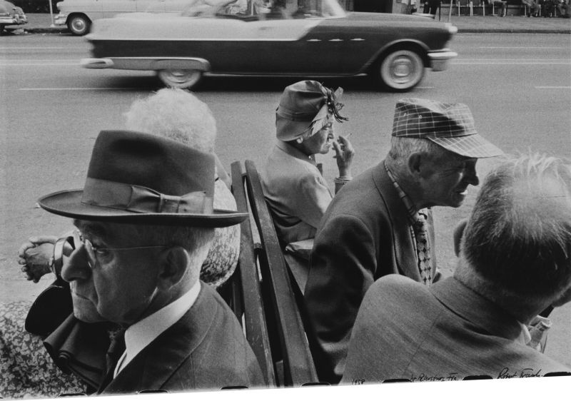 'St. Petersburg Fla.' Lot Sold  25,400 USD, Альбом: «On the Road» by Robert Frank from the Collection of Arthur S. Penn