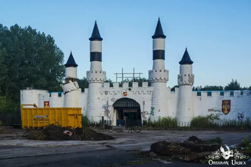 Camelot Theme Park is an abandoned amusement park in Lancashire, England. The park was themed around medieval knights, dragons and the legend of Camelot