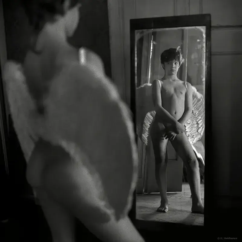 Nikolay at the mirror, Album: Evgeny Mokhorev