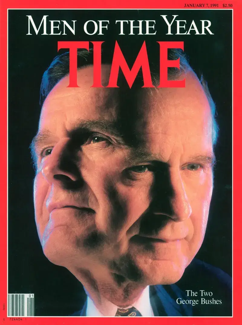 George Bush Time cover 1991-01-07 George Bush Time cover 1991-01-07