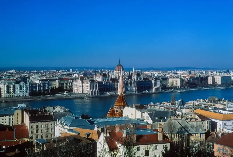 Budapest, Hungary — View on Hungarian Parliament Building — photo captured with LS-5000