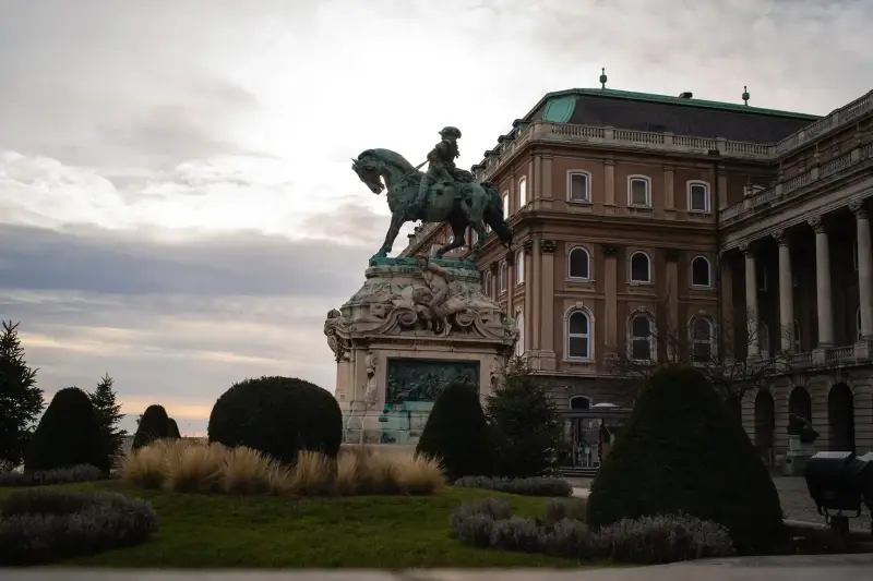 Budapest, Hungary — Statue of Prince Eugene of Savoy, Leica X1