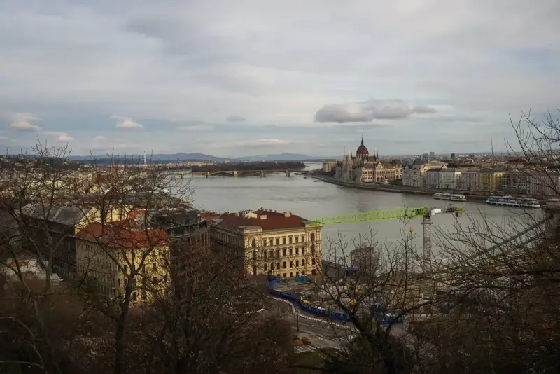 Budapest, Hungary — View on Hungarian Parliament Building