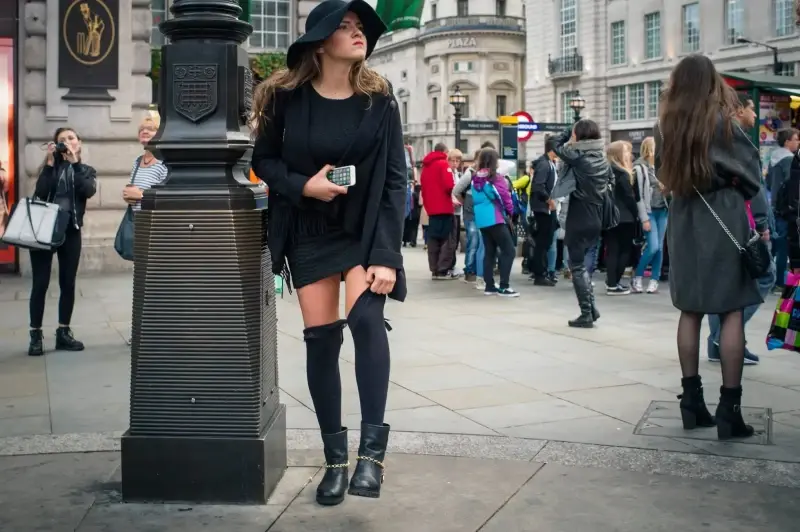 City of London, London, England, United Kingdom — Rainy day at London City