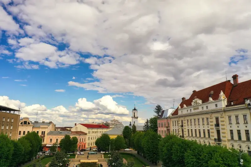 Chernivtsi, Chernivtsi Oblast, Ukraine — Chernivtsi University - a masterpiece of Habsburg architecture — photo captured with DJI Mavic 2 Pro, Hasselblad L1D-20c 28.0 mm f/2.8