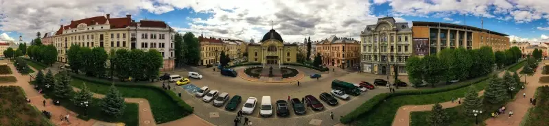 Chernivtsi, Chernivtsi Oblast, Ukraine — Chernivtsi University - a masterpiece of Habsburg architecture — photo captured with DJI Mavic 2 Pro, Hasselblad L1D-20c 28.0 mm f/2.8