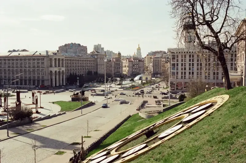 Kyiv City, Ukraine — Khreshchatyk street war photo