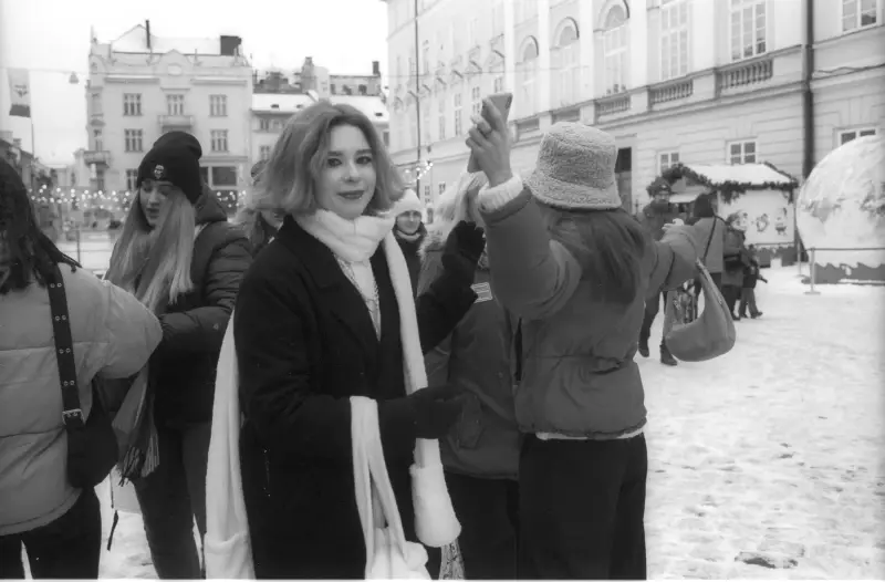 Plosha Rynok, Lviv, Lviv Oblast, Ukraine — Winter in Lviv — photo captured with LS-4000